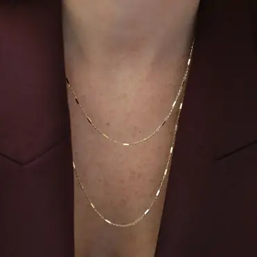 Slinky Yellow Gold Chain - Nev Jewellery (1)