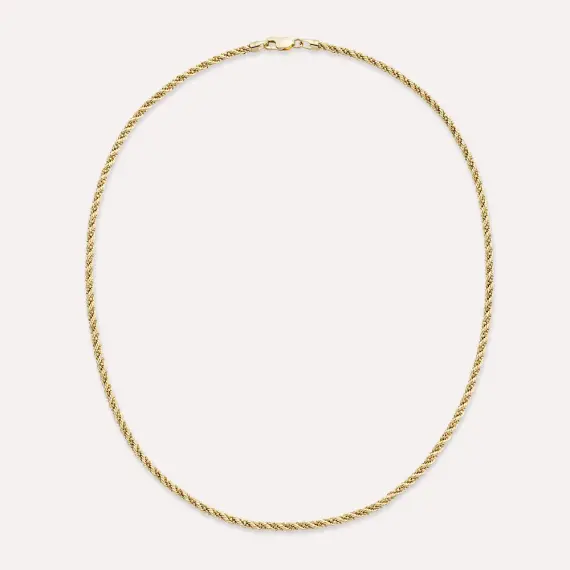 Slue Yellow Gold Necklace - 1