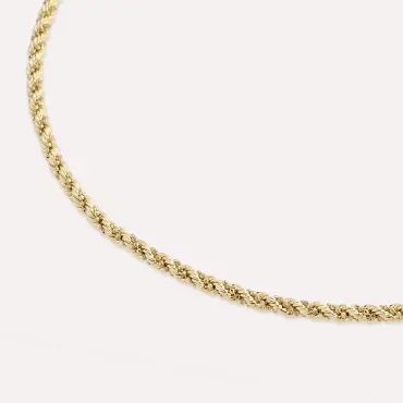Slue Yellow Gold Necklace - Nev Jewellery (1)