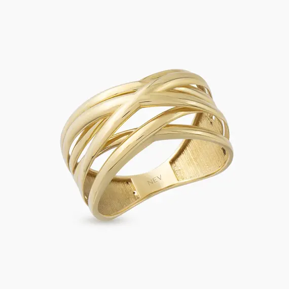 Solaire Yellow Gold Ring - 4