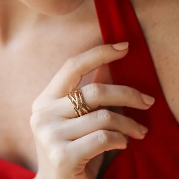 Solaire Yellow Gold Ring - 3