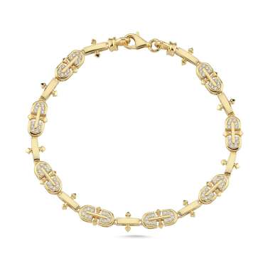 Şövalye Tasarım Taşlı Bileklik - NEV JEWELLERY