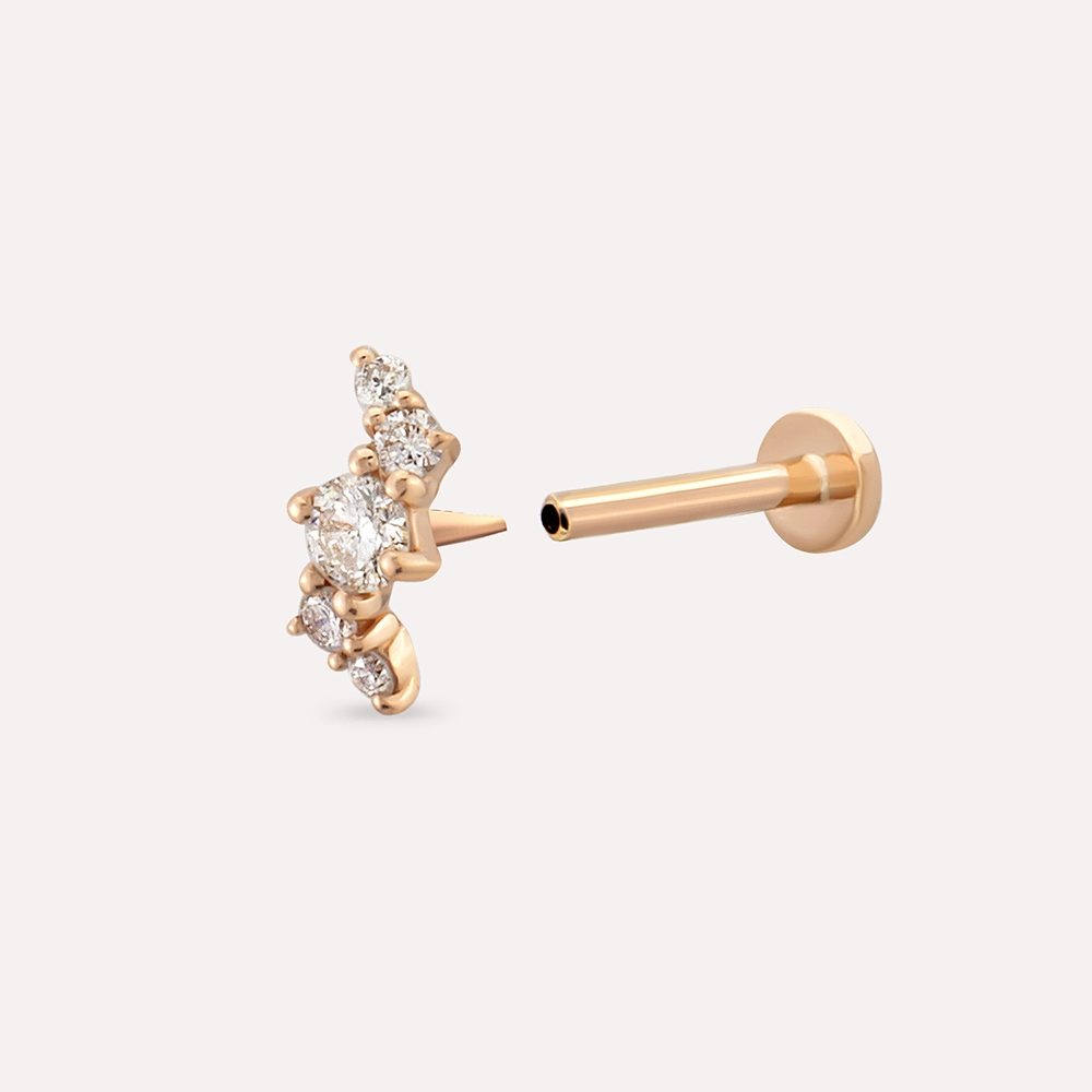 Spes Diamond Rose Gold Piercing - 3