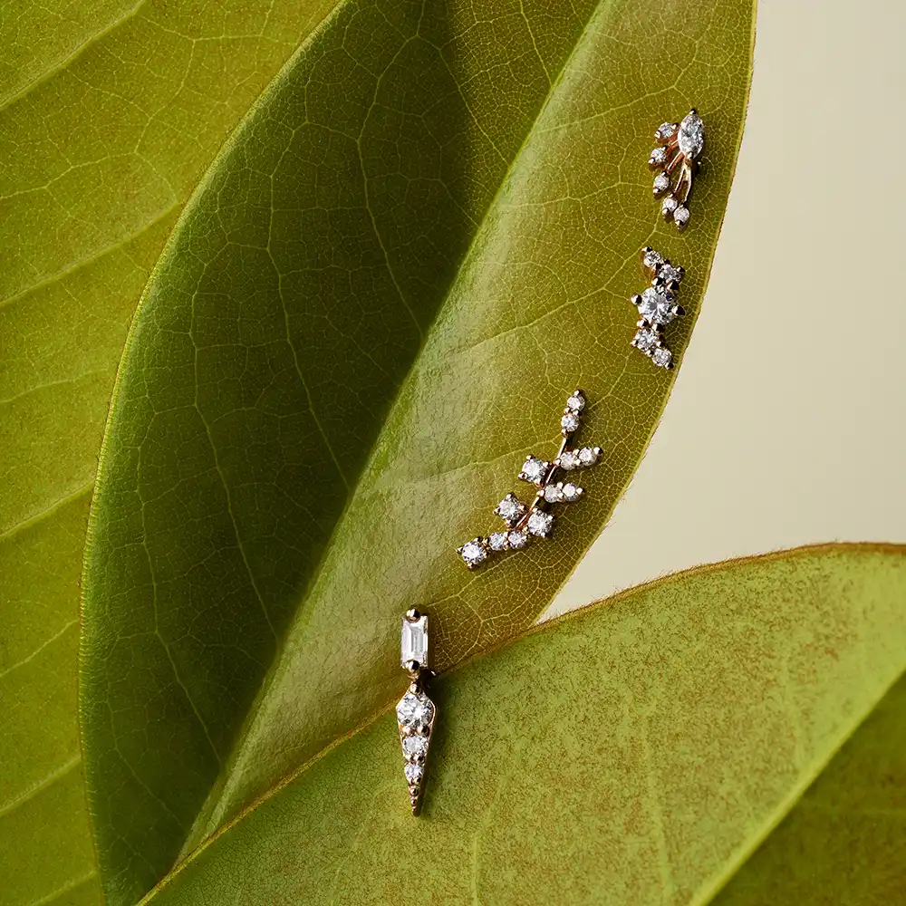 Spes Diamond Rose Gold Piercing - 3