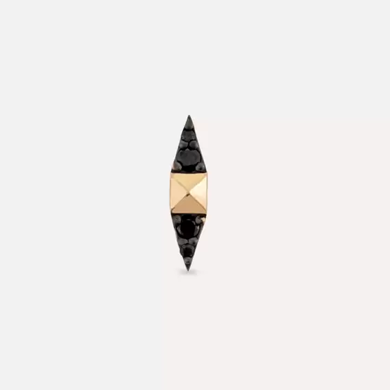 Spike Black Diamond Rose Gold Piercing - 4