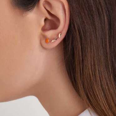 Spike Rose Gold Single Earring - Nev Jewellery (1)