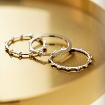 Sprit 0.07 CT Pırlanta Taşlı Beyaz Altın Yüzük - Nev Jewellery (1)