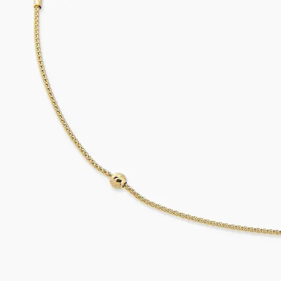 Starlit Yellow Gold Italian Necklace - 4