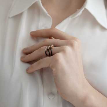 Startrack Baget Pırlanta Taşlı Yüzük - Nev Jewellery (1)