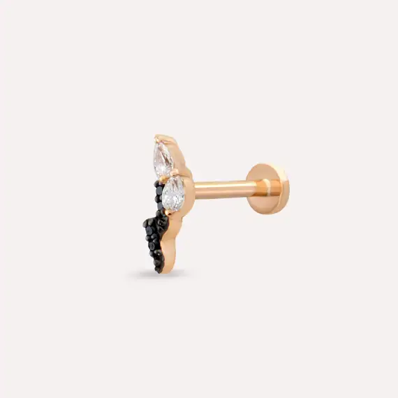 Storm Black Diamond Rose Gold Piercing - 1