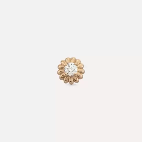 Sunflower Diamond Rose Gold Piercing - 3