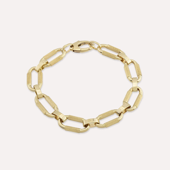 Syphon Sarı Altın Bileklik - Nev Jewellery