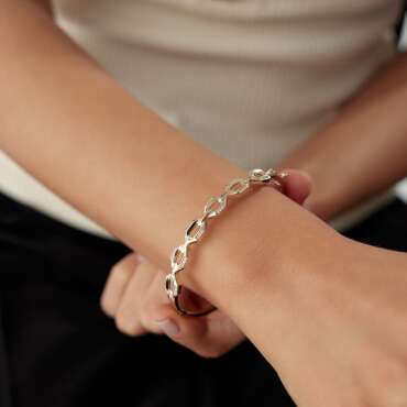Tasarım Taşlı Kelepçe - NEV JEWELLERY (1)