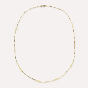 Teine Sarı Altın Kolye Zinciri - Nev Jewellery (1)
