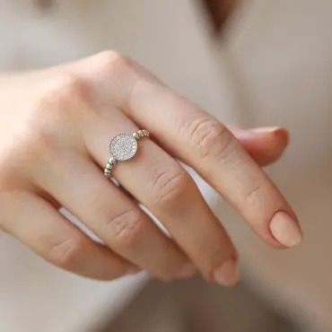 Thea 0.24 CT Diamond White Gold Ring - Nev Jewellery (1)