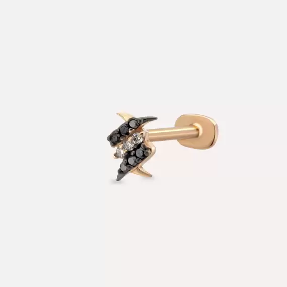 Thorn Black Diamond Rose Gold Piercing - 1