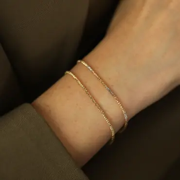 Three Color Dorica Gold Bracelet - Nev Jewellery (1)