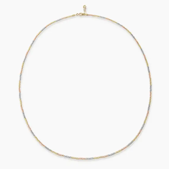 Three Color Dorica Gold Necklace - 1