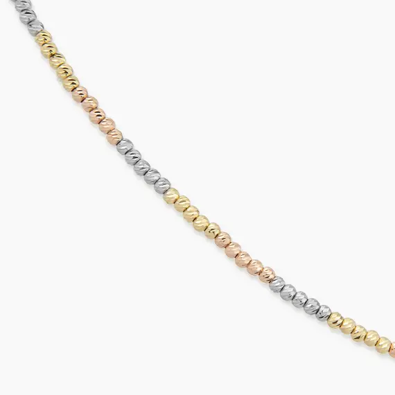 Three Color Dorica Gold Necklace - 3