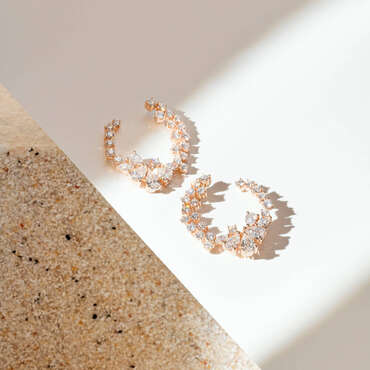 Tiamat 3.04 CT Pear and Marquise Cut Diamond Earring - Nev Jewellery