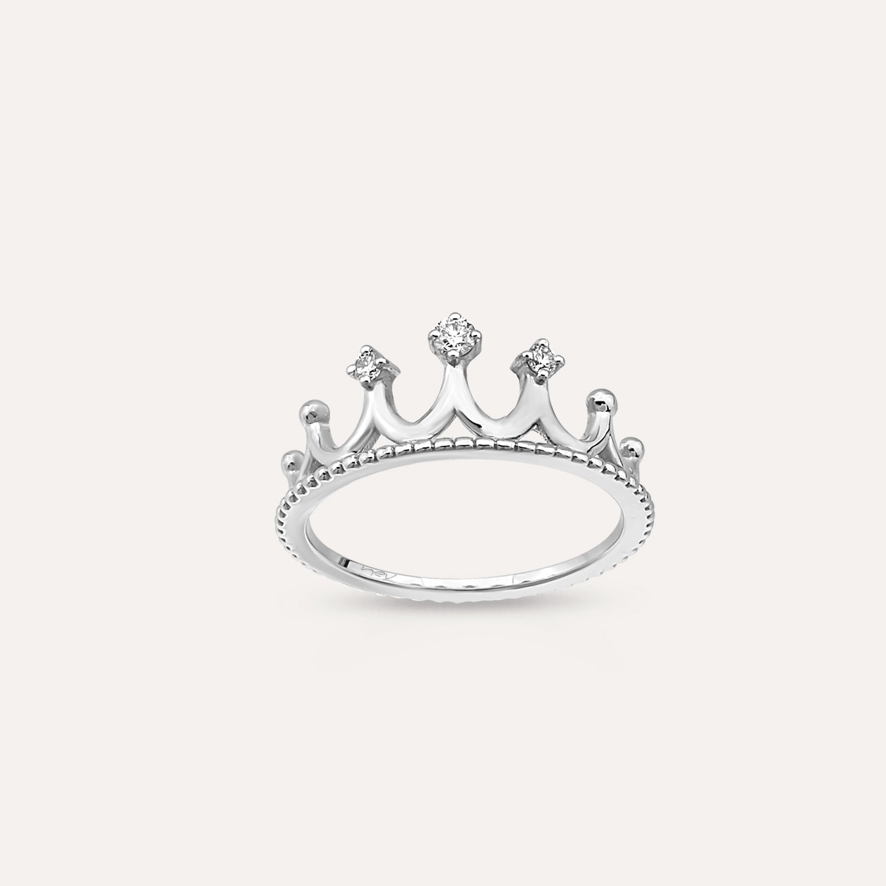 Tiara Diamond White Gold Ring - 1