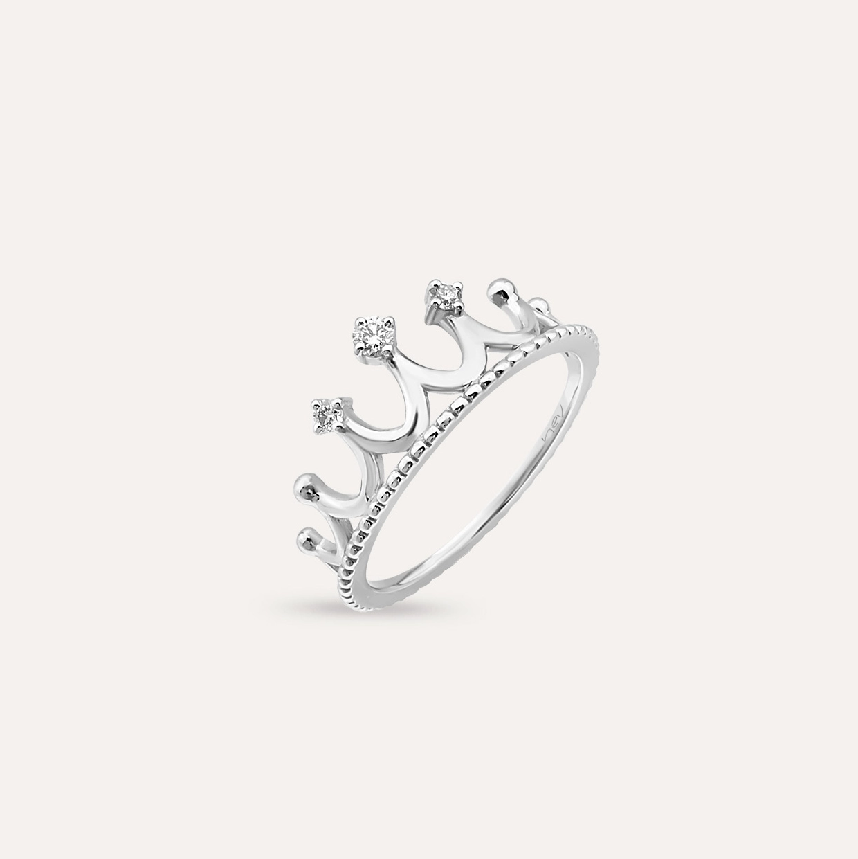 Tiara Diamond White Gold Ring - 3