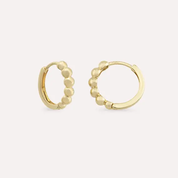 Toffy Yellow Gold Hoop Earring - 1