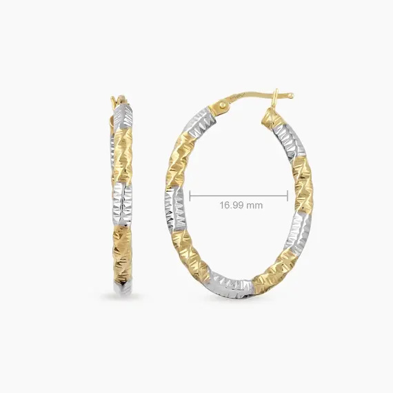 Torsia Yellow Gold Italian Earring - 3