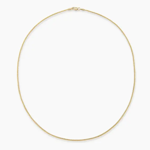Tress Yellow Gold Italian Necklace - 1