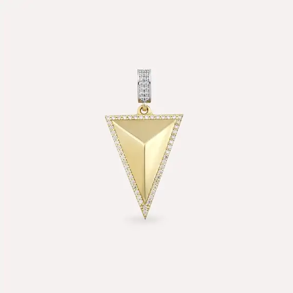 Trine Yellow Gold Pendant/Charm - 1