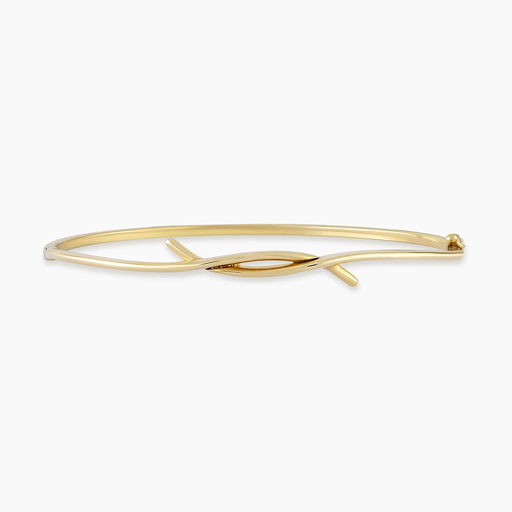 Twig Sarı Altın Bilezik - Nev Jewellery (1)