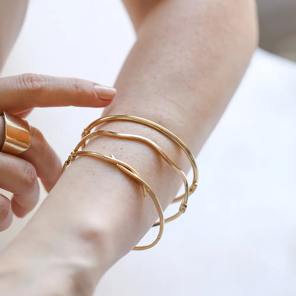 Twig Yellow Gold Bracelet - Nev Jewellery (1)