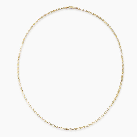 Twila Yellow Gold Italian Necklace - Nev Jewellery