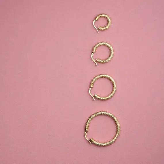 Twilla M Yellow Hoop Earring - 4