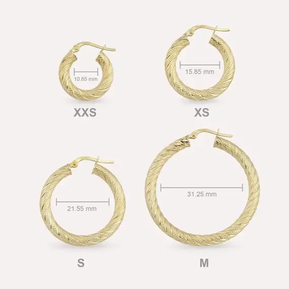 Twilla M Yellow Hoop Earring - 3