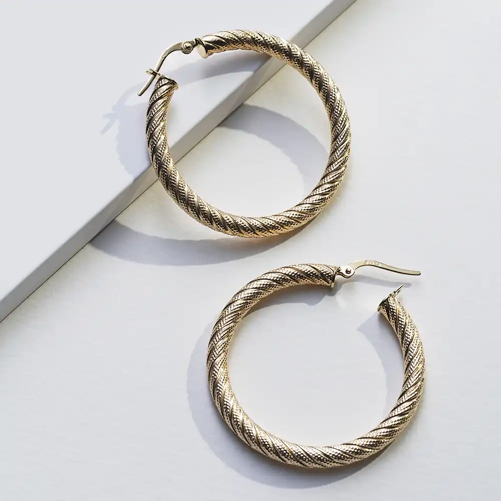 Twilla M Yellow Hoop Earring - 2