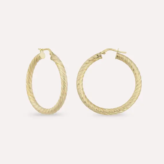 Twilla M Yellow Hoop Earring - 1