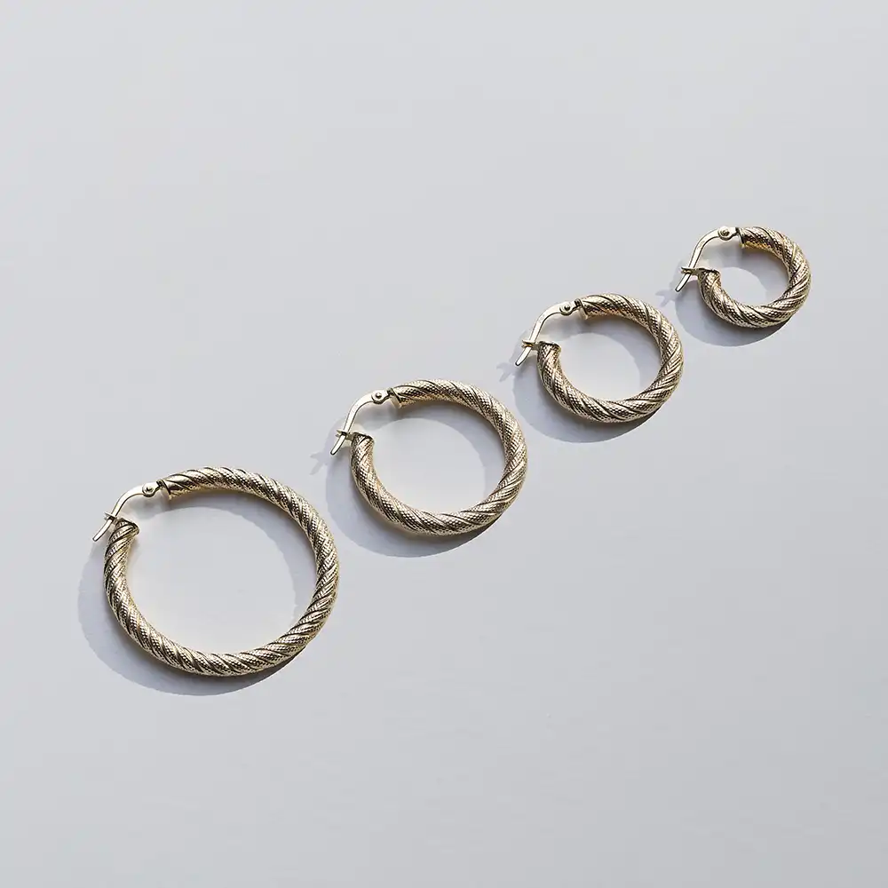 Twilla M Yellow Hoop Earring - 3