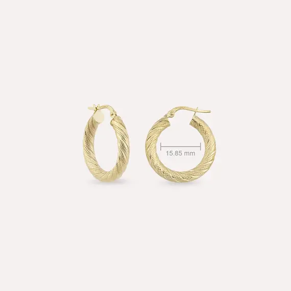 Twilla XS Yellow Hoop Earring - 1