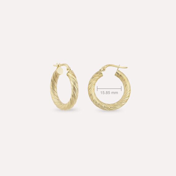 Twilla XS Yellow Hoop Earring - Nev Jewellery