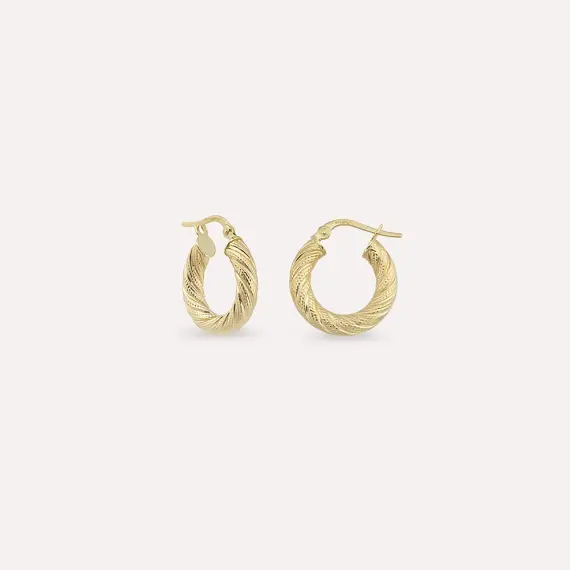 Twilla XXS Yellow Hoop Earring - 1