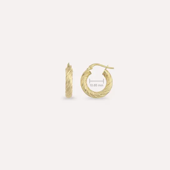 Twilla XXS Yellow Hoop Earring - 4