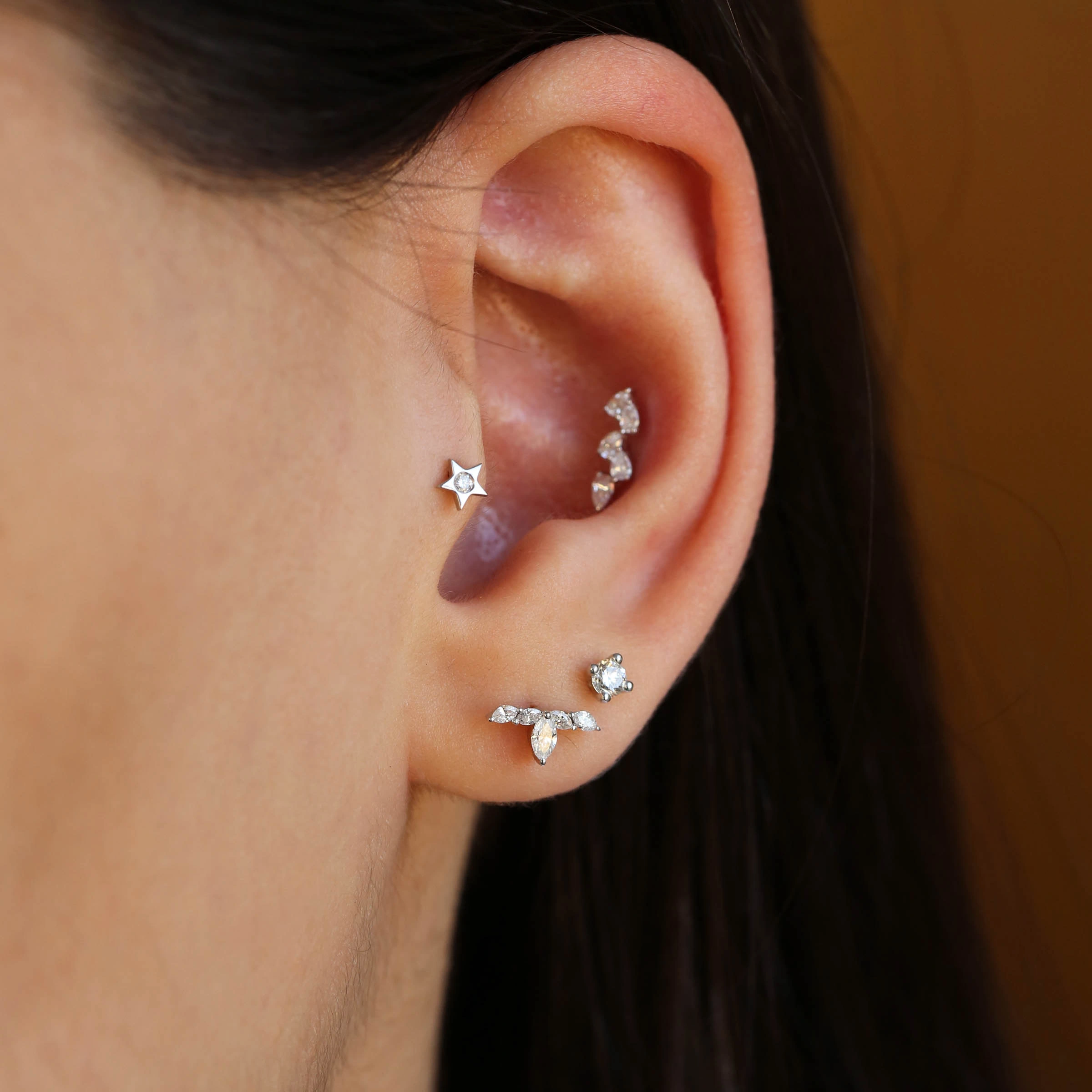 Twinkle Diamond White Gold Piercing - 2