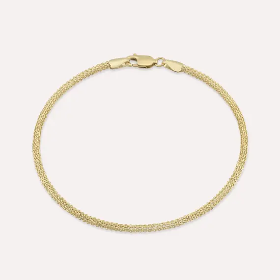 Twiny Yellow Gold Bracelet - 1
