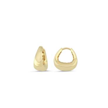 U Tasarım Halka Küpe (1,60*1,50 Cm 0,80 Mm) - NEV JEWELLERY