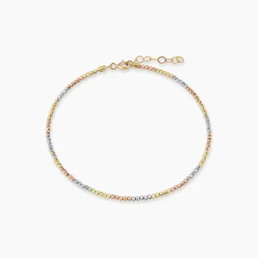 Üç Renk Dorika Altın Bileklik - Nev Jewellery (1)