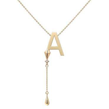 Kite Letter Kolye - NEV JEWELLERY