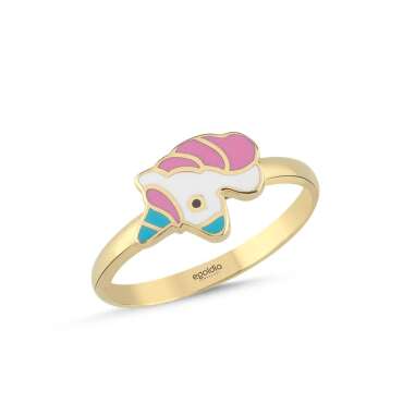 Unicorn Tasarım Çocuk Yüzük - 