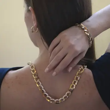 Unity Sarı Altın İtalyan Bileklik - Nev Jewellery (1)