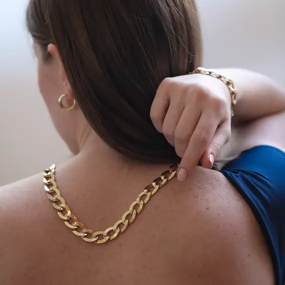 Unity Yellow Gold Italian Necklace - 4